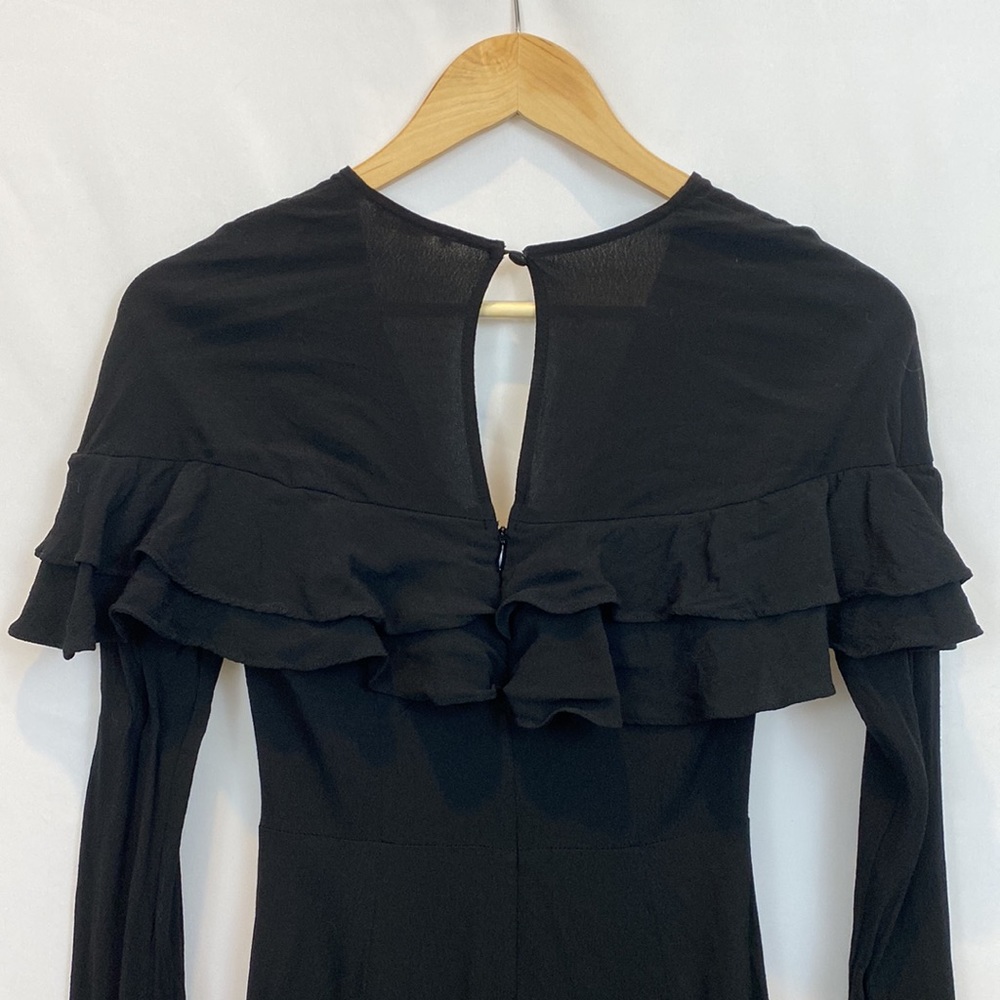For Love and Lemons Claire Deep V mini dress size XS in black size XS - Picture 12 of 16